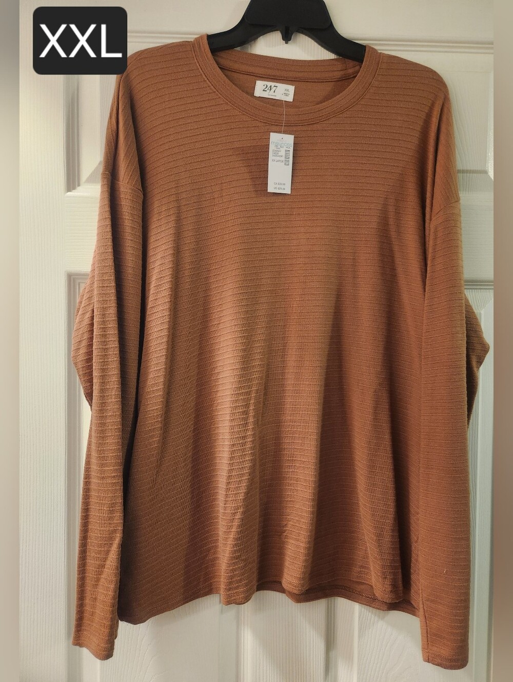 Maurices 24/7 Knit Long Sleeve Top - Camel Brown
